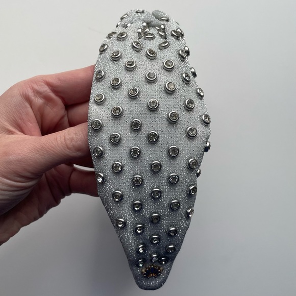 Lele Sadoughi Silver Crystal Studded Headband - Picture 3 of 7